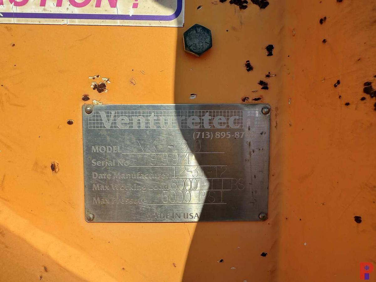 Used VENTURETECH XK-90 POWER SWIVEL UNIT MTD ON 2012 VENTURETECH T/A GOOSENECK TRAILER