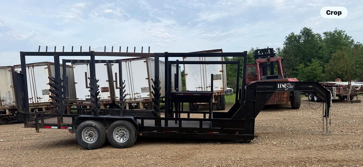 Used 2018 NWT HOLDINGS LONESTAR 20' T/A MONORAIL GOOSENECK TRAILER