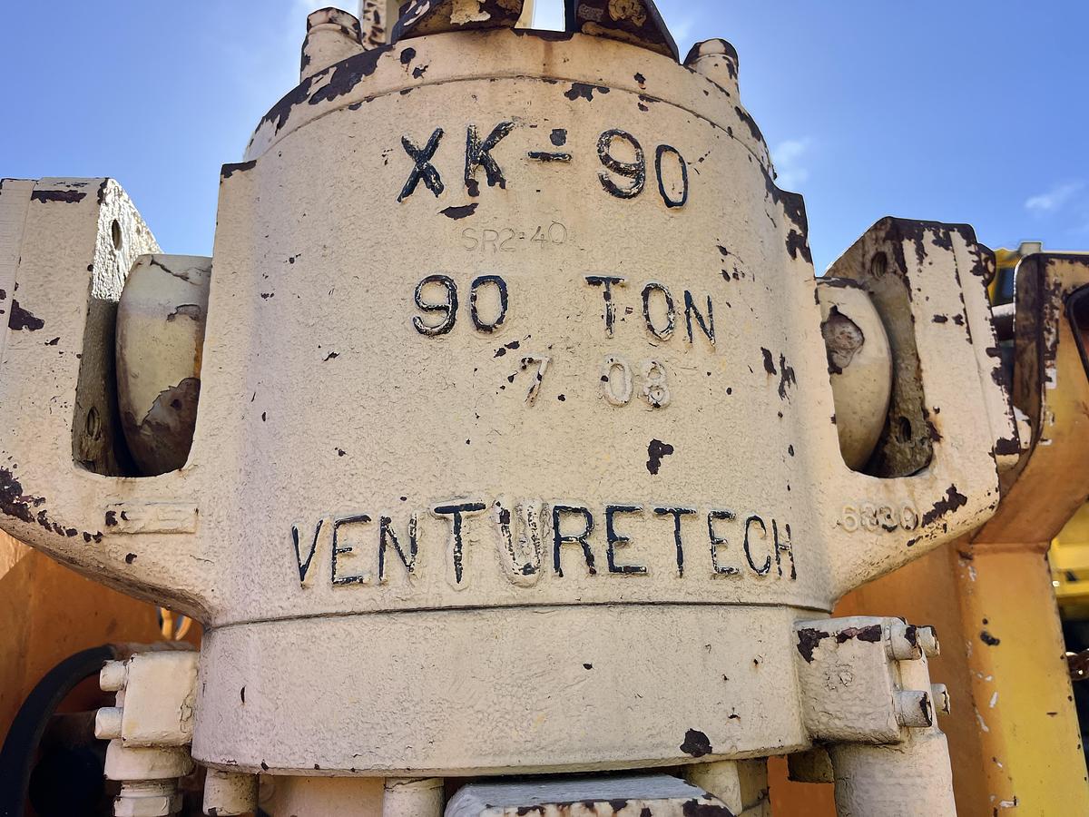 Used 2008 VENTURETECH XK-90 POWER SWIVEL MTD ON T/A GOOSENECK TRAILER