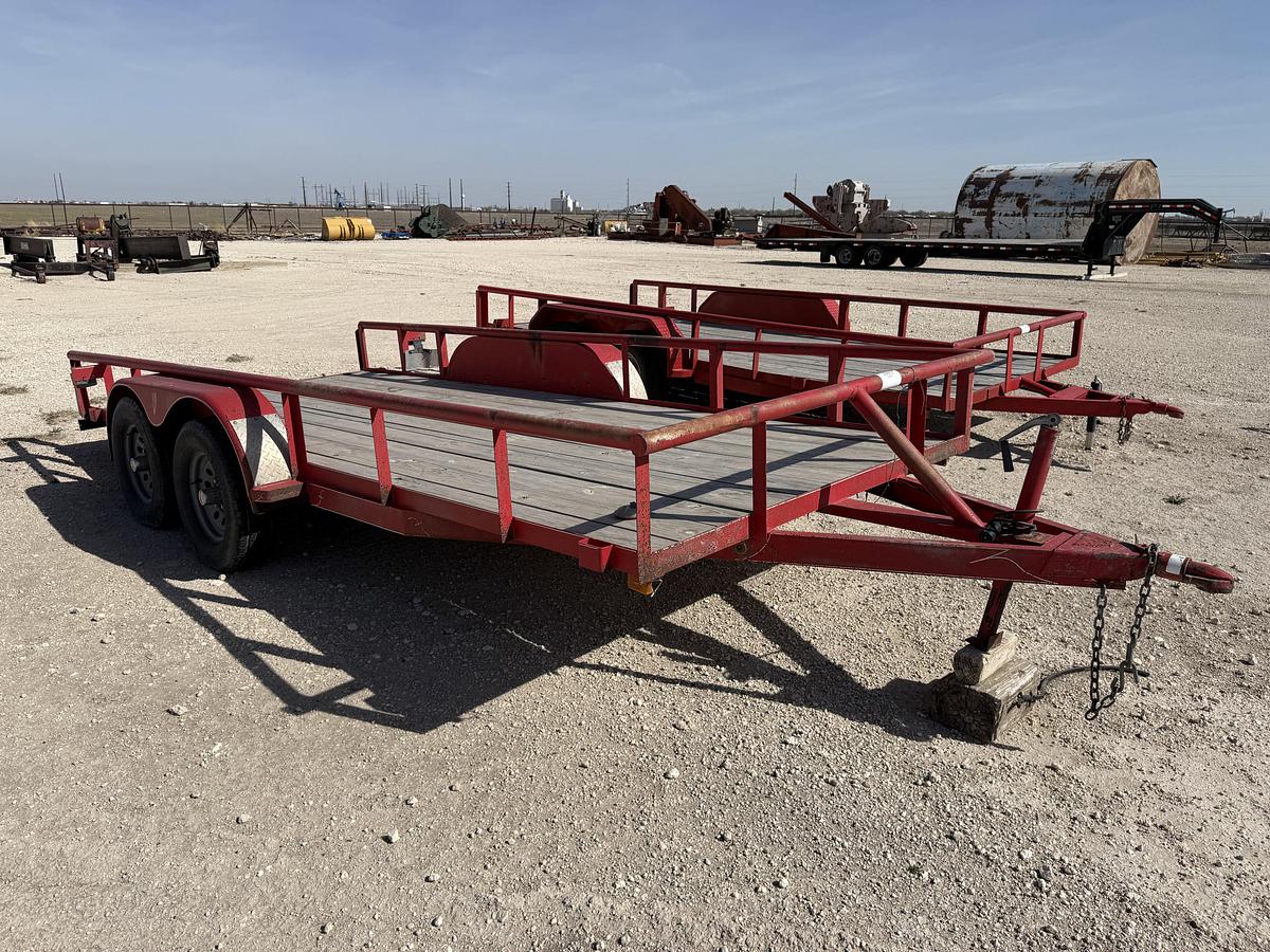 Used 2005 TEX MEX TRAILERS 16’ X 7’ T/A BUMPER PULL UTILITY TRAILER