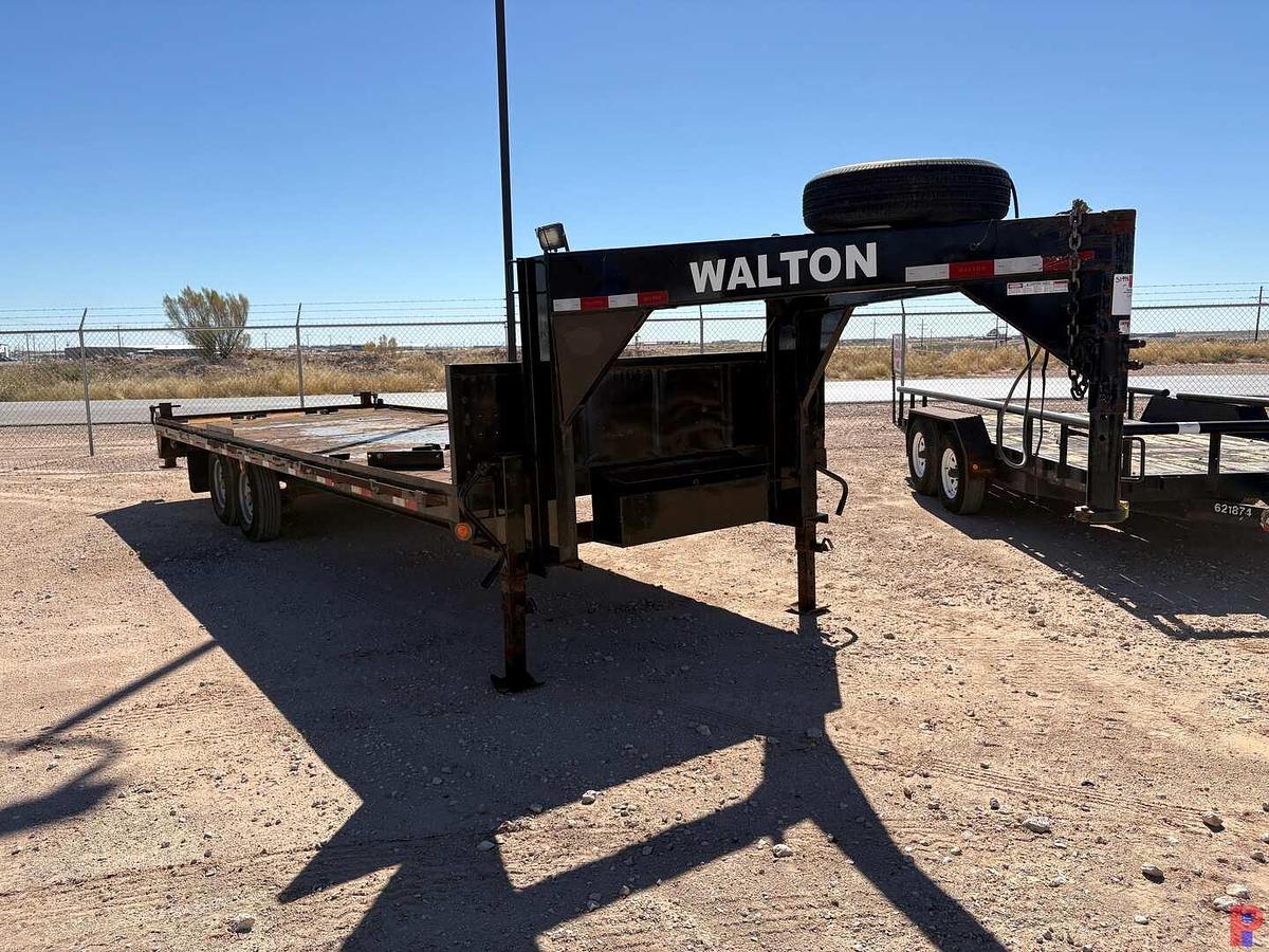 Used 2022 WALTON 24’ X 8’ T/A GOOSENECK TRAILER