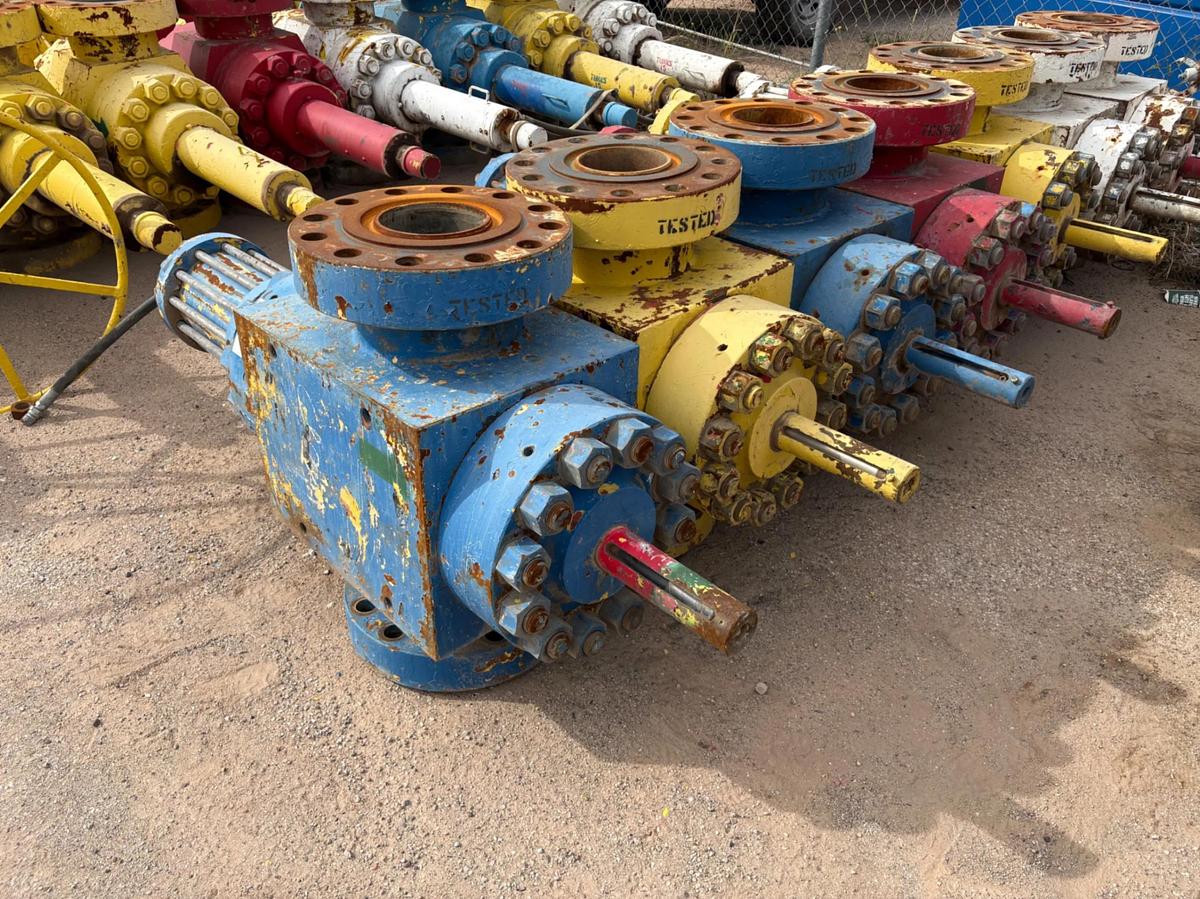 Used (3x$) (3) 7-1/16” 10K hydraulic frac valves
