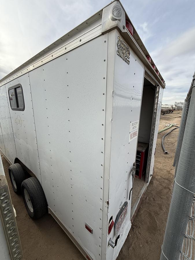 Used 2007 CLASSIC MFG. TRAILERS 16’ T/A BUMPER PULL DOGHOUSE TRAILER