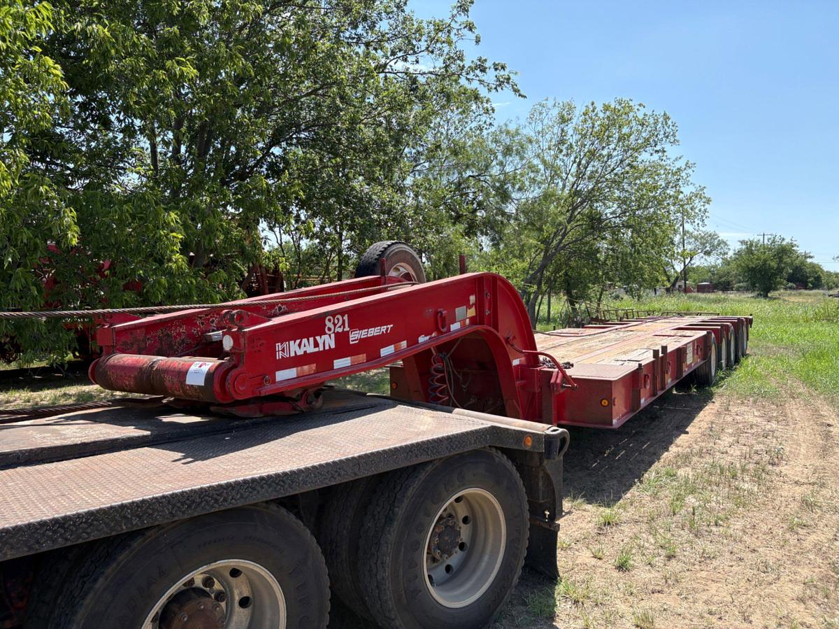 Used 2009 KALYN SIEBERT 58’ X 102” 70 TON 5-AXLE LOWBOY TRAILER