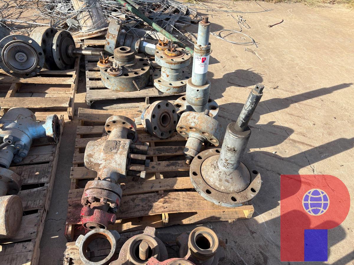 Used (4 PALLETS) OF ASSORTED GATE VALVE/FRAC VALVE PARTS