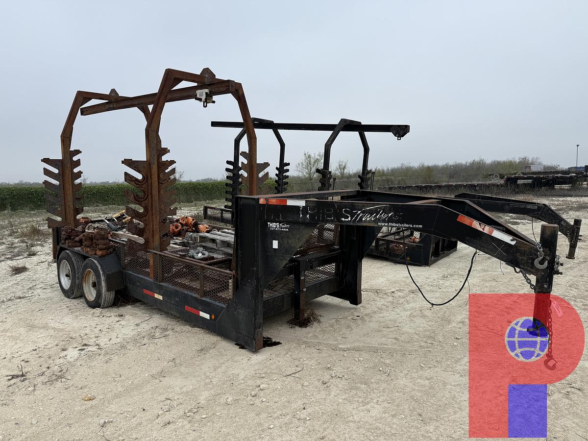 Used 2011 THIB’S TRAILERS 16’ T/A MONORAIL GOOSENECK TRAILER