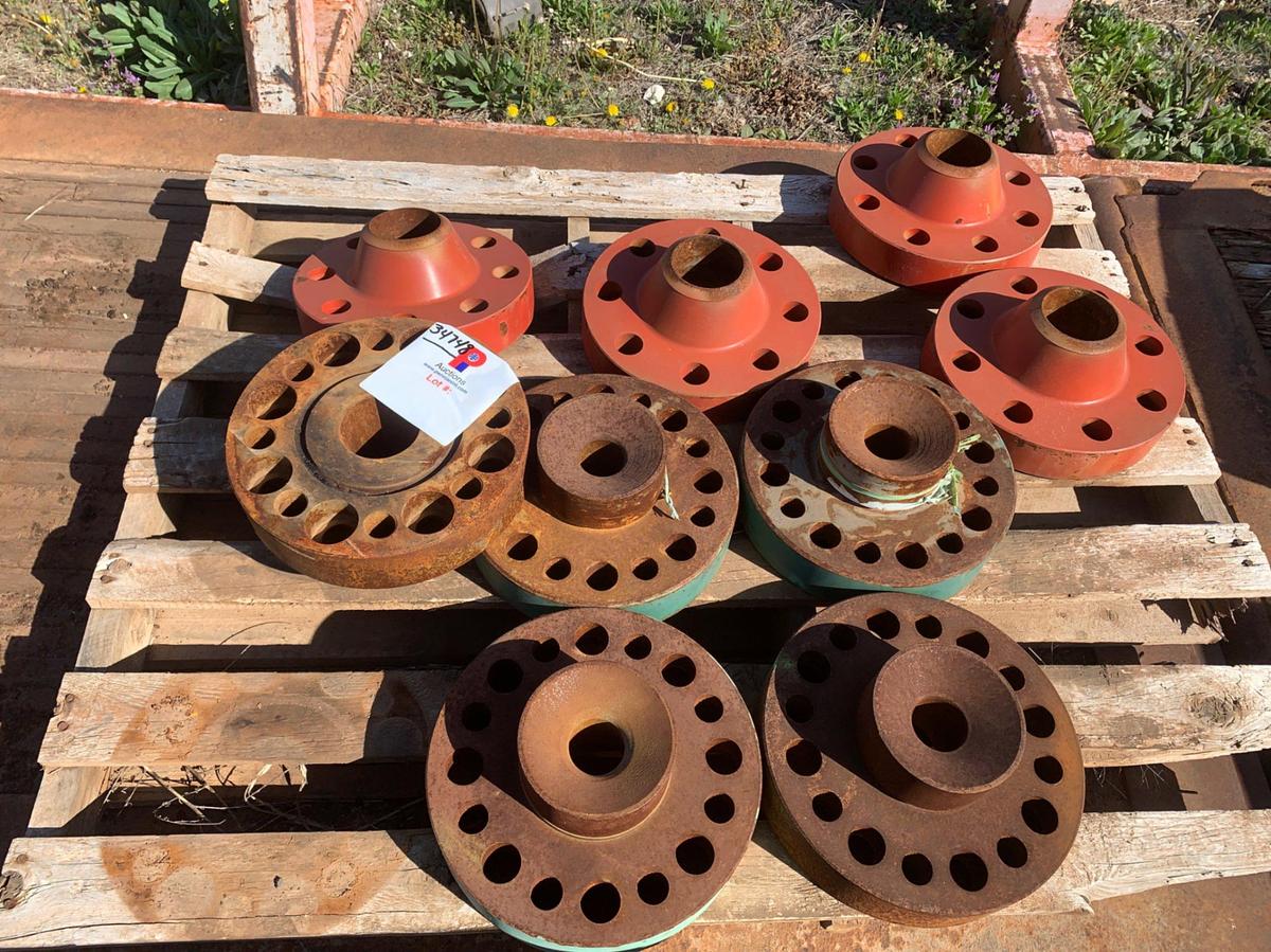 Used (8) 12”OD x 3 1/4” ID 8 HOLE Flanges