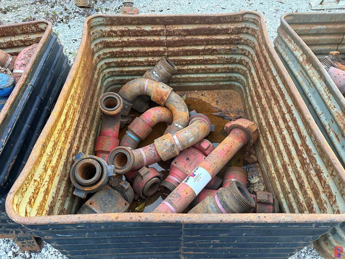 Used BIN OF (10) 3” FIG 1502 15K WP STYLE 10 & 50 CHIKSAN SWIVELS, TEES, PUP JT