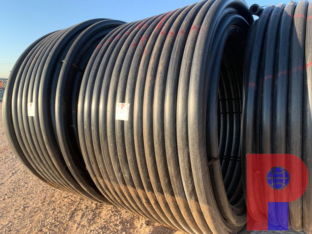 Used 1,000 FOOT ROLL OF 3” SDR7 POLY PIPE