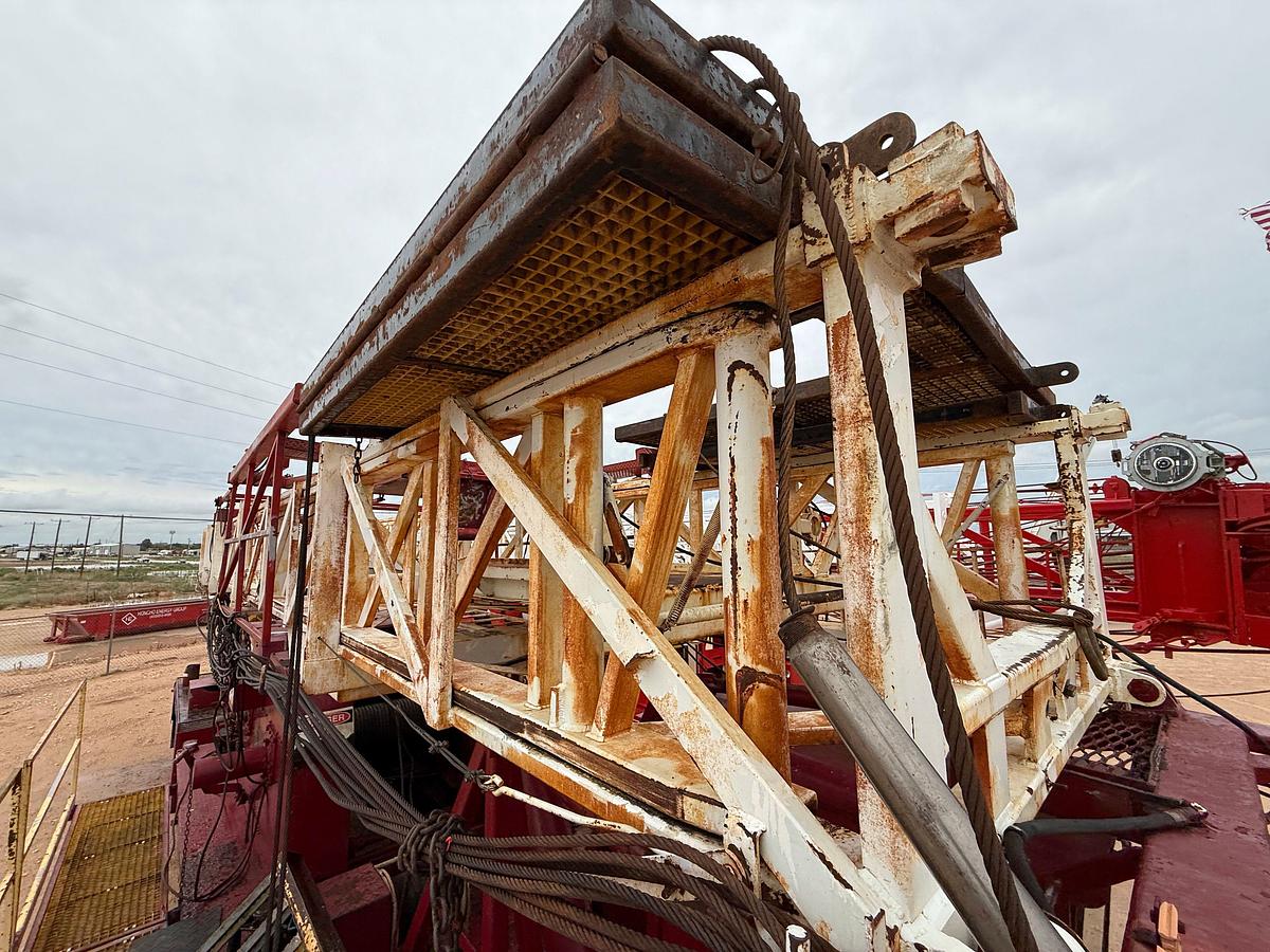 Used 1980 COOPER LTO-350 DD 96'-205K 4-AXLE DRIVE-IN WELL SERVICE WORKOVER RIG