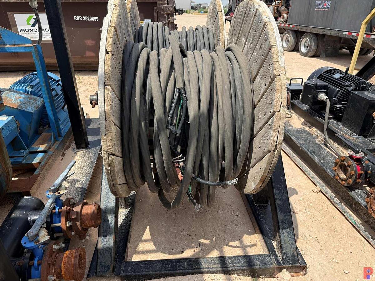 Used 27’L X 10’W X 6.5’H 2-COMPARTMENT 260 BBL. MIXING TANK P/B (4) 75 HP ELECTRIC MOTORS