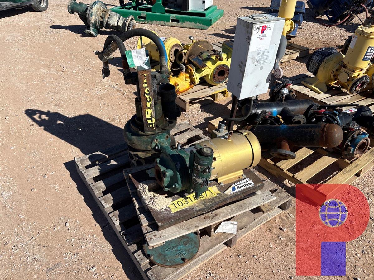 Used 4” HYDRAULIC SUCTION PUMP & PIONEER 3X1.5X7 ELECTRIC CENT PUMP