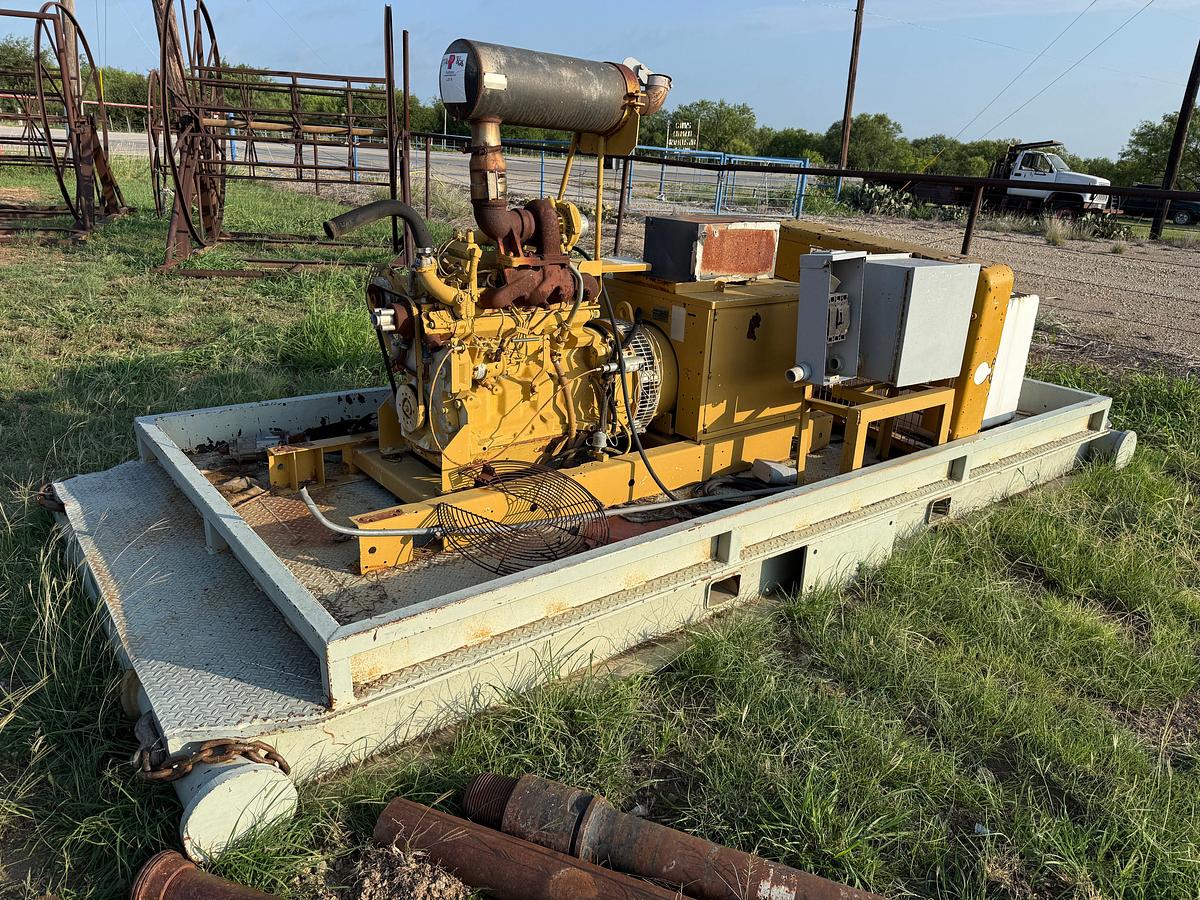 Used KOHLER 55-KW GENERATOR P/B JOHN DEERE 4039TF DIESEL ENGINE, (INOPERABLE)