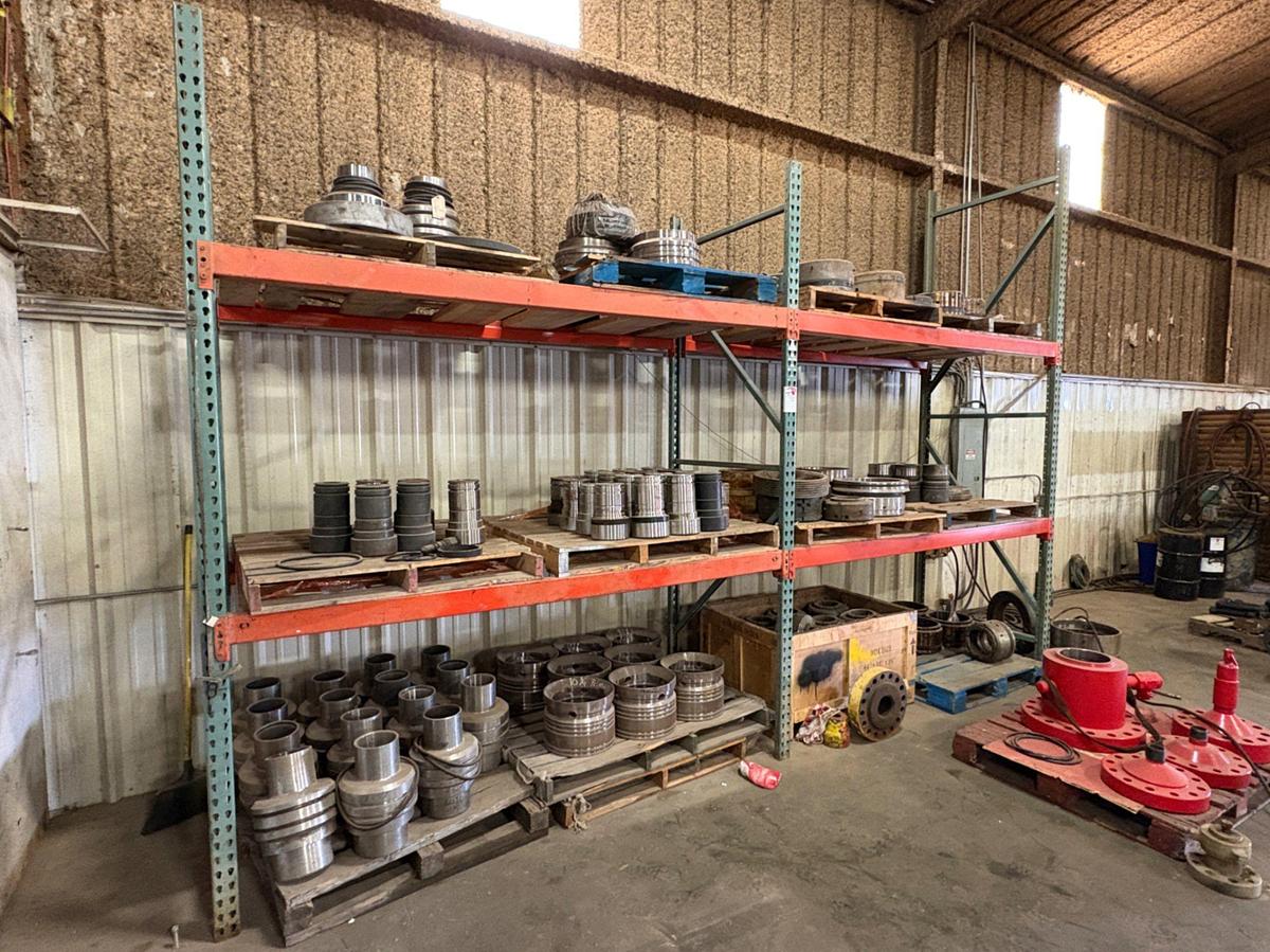 Used 16.5’ x 3.5’ x 10’ pallet rack shelving