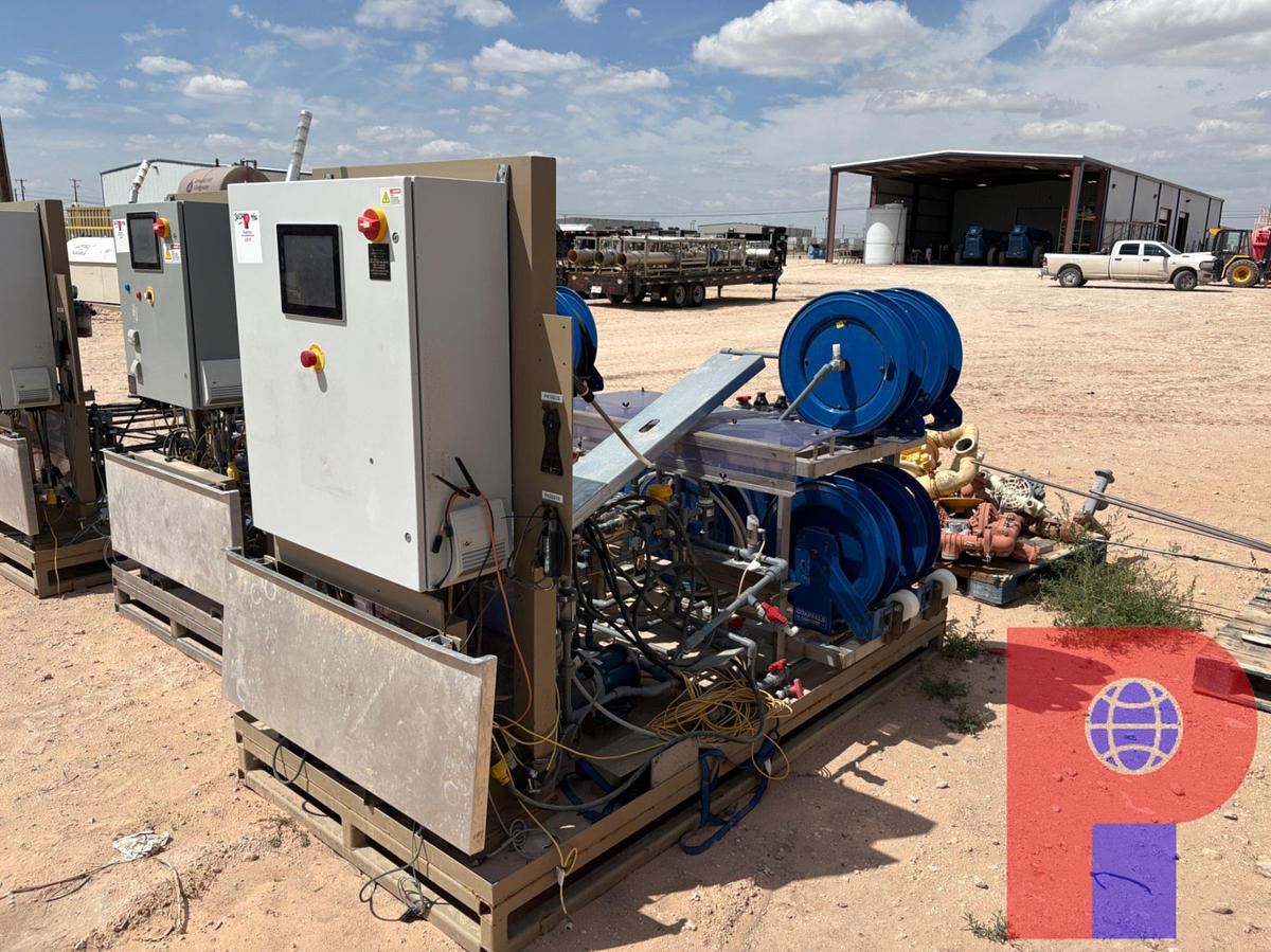 Used UNUSED 8’ X 4’ CHEMICAL PUMP SKID