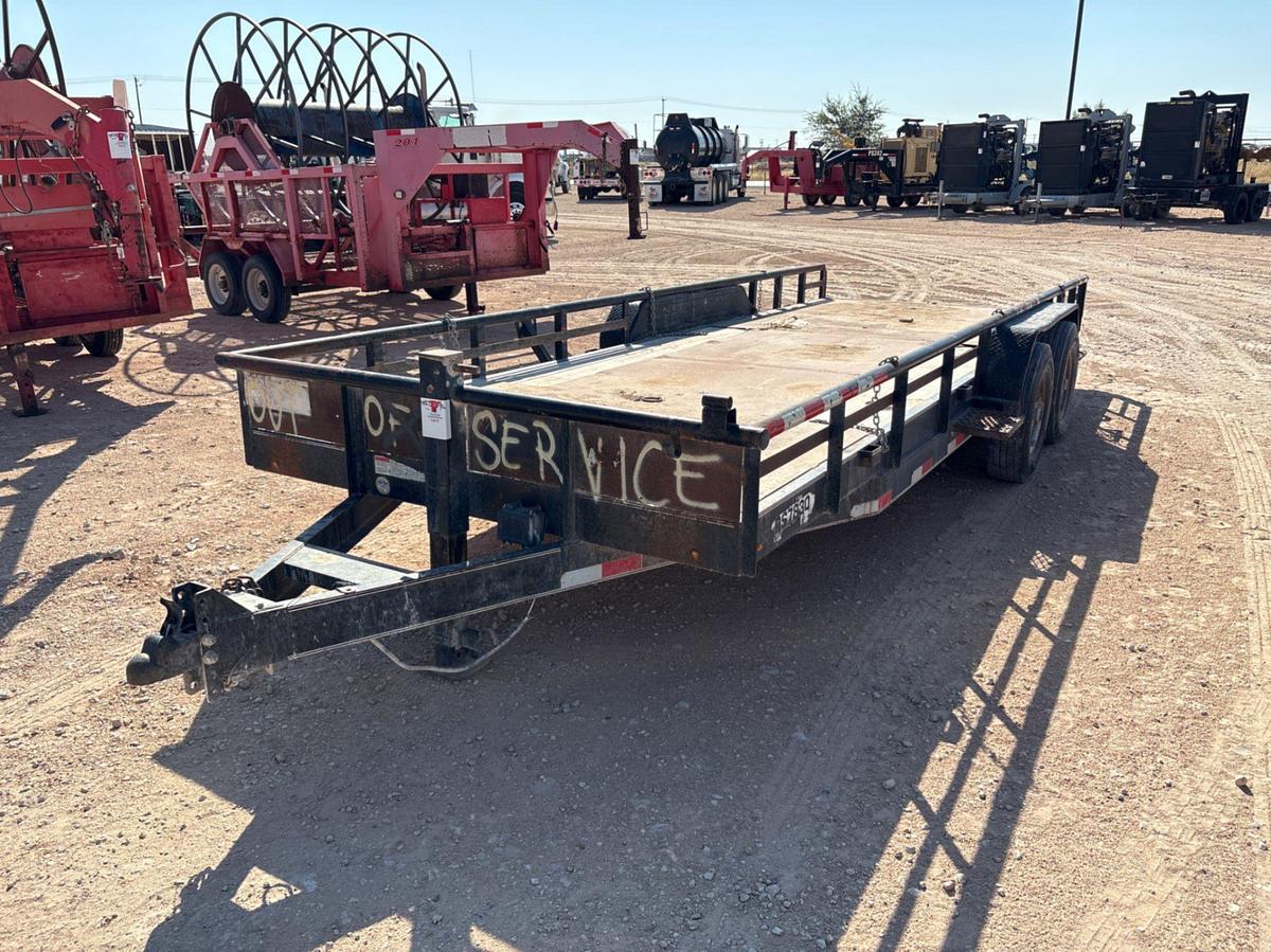 Used 20’ x 7’ t/a bumper pull utility trailer