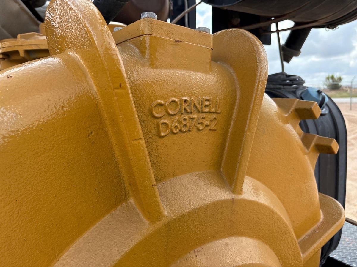 Used Cornell D6875-2 6x8 water transfer pump mtd on t/a bumper pull trailer