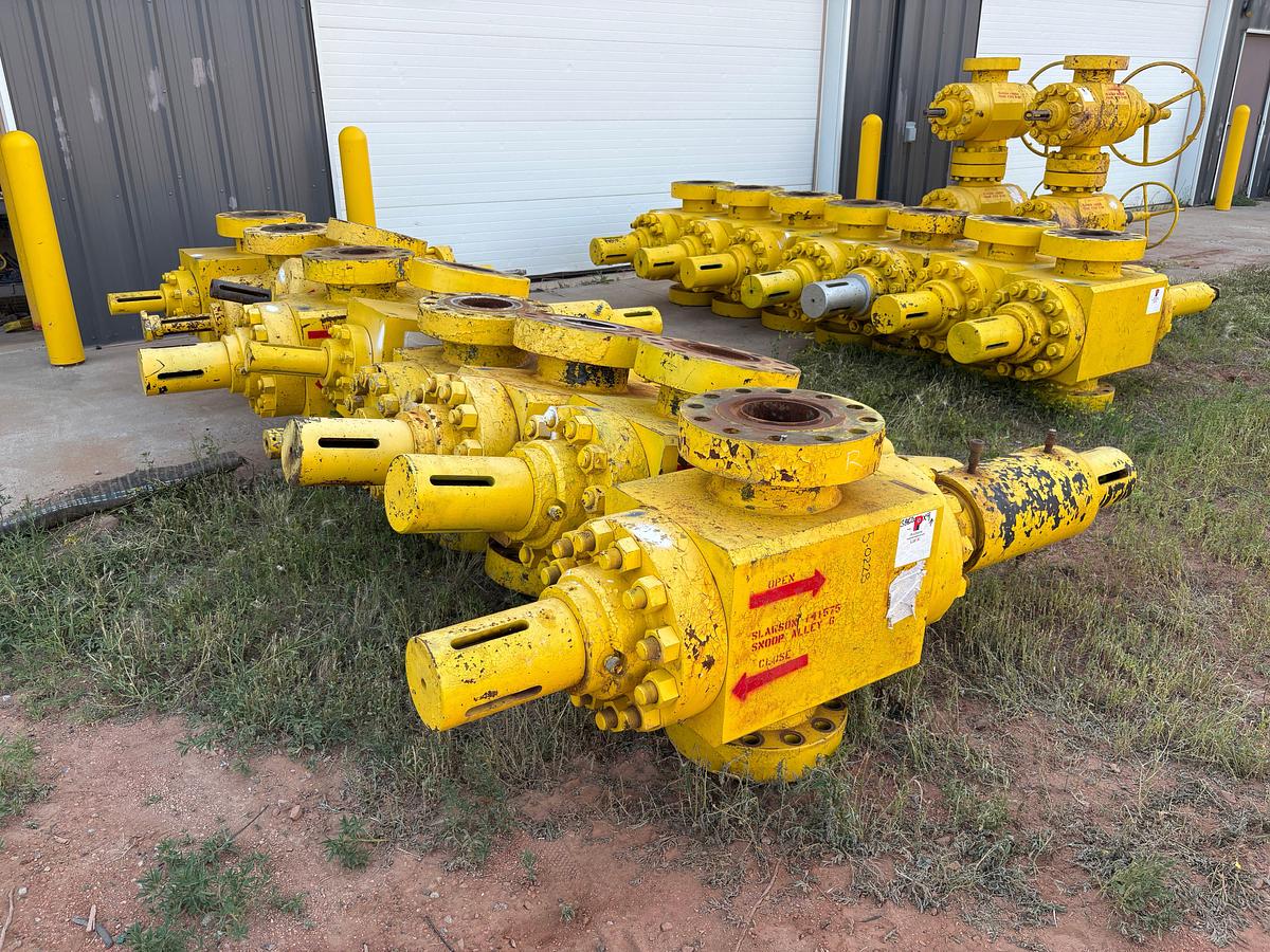 Used (9x$) 7-1/16” 10k hydraulic frac valves