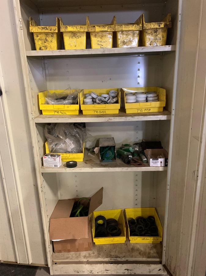 Used Cabinet and all it’s Contents (Race Bearings, Padding, MSP’s,)