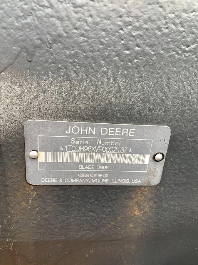 Used 8’ x 2’ JOHN DEERE DB96 6-Way Dozer Blade