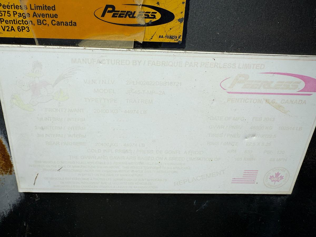 Used 2013 PEERLESS JP-45-MP-16 4-AXLE HEAVY HAUL JEEP