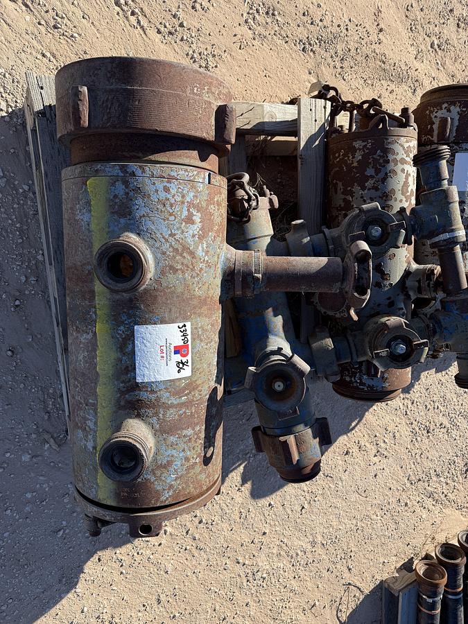 Used (3) MULTI-SIZE SINGLE PLUG CEMENT HEADS