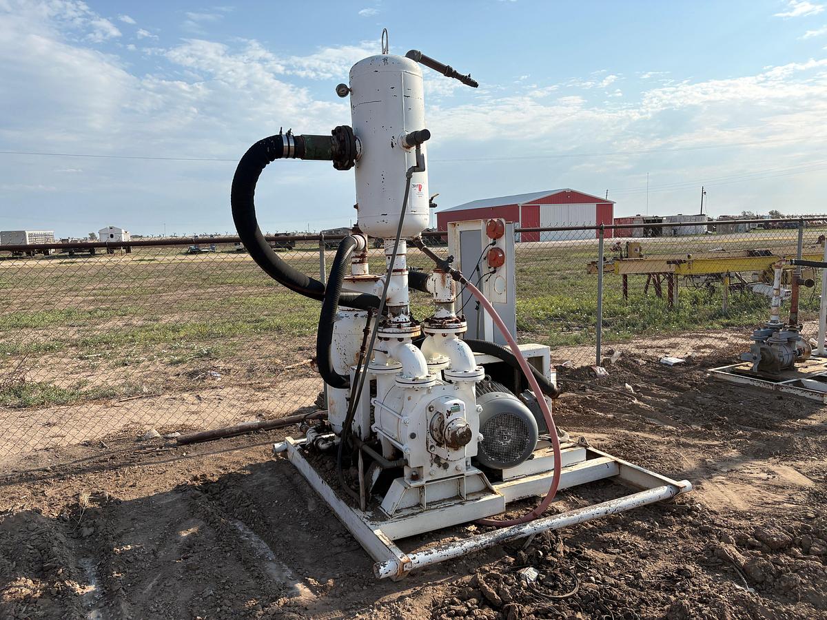 Used Siemens ELMO-F skidded vacuum pump unit