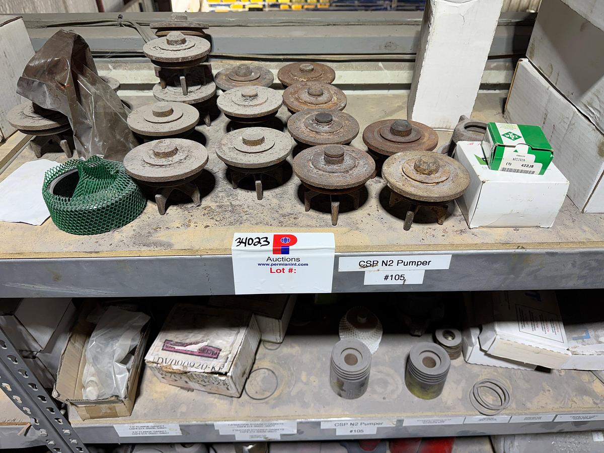 Used 3-SHELVE SECTION OF CS&P NITROGEN PUMPER PARTS