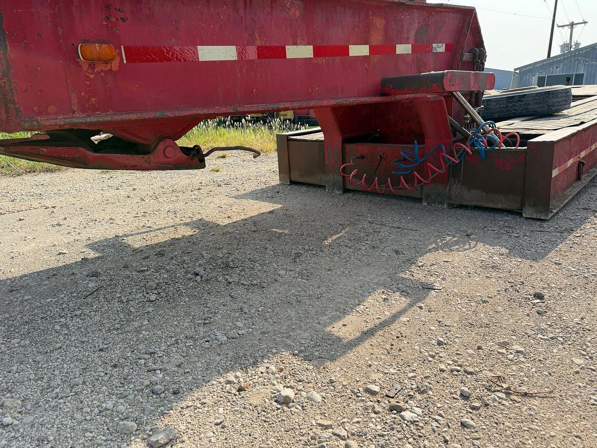 Used 1980 AZTEC 45’ X 96” 3-AXLE 50 TON LOWBOY TRAILER