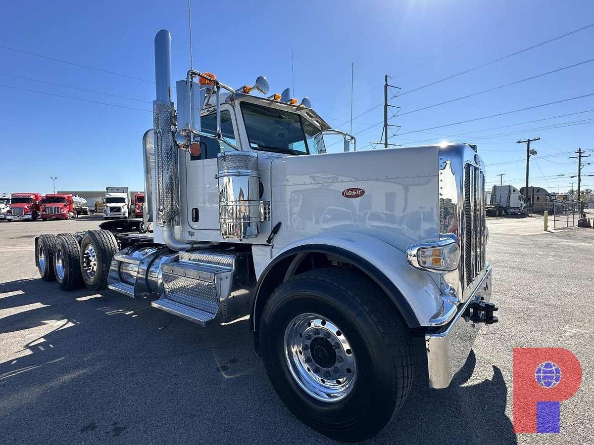 Used 2014 PETERBILT 388 TRI AXLE HEAVY HAUL DAY CAB TRUCK TRACTOR