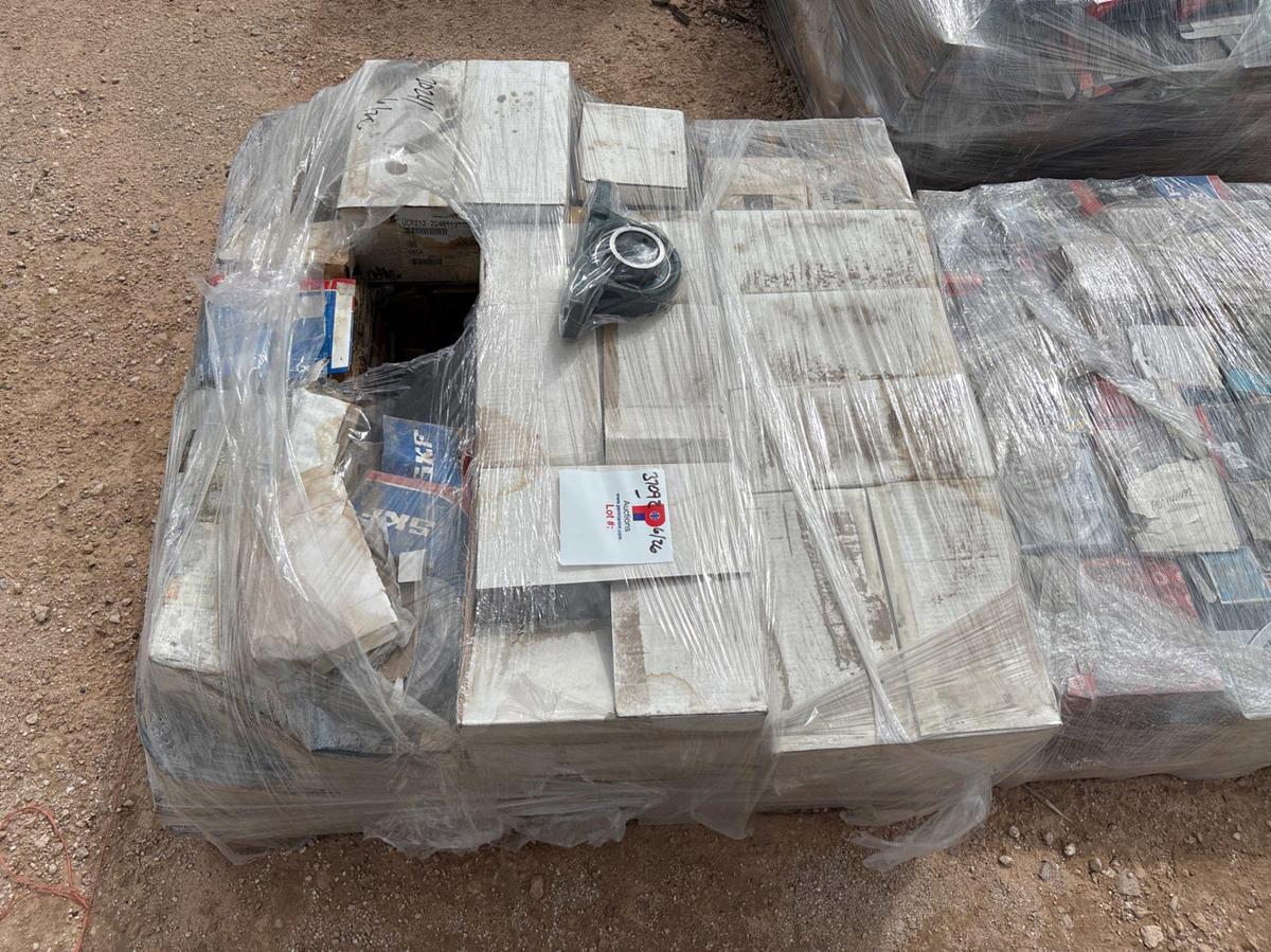 Used (3 pallets) of assorted oil seals & pillow block bearings,