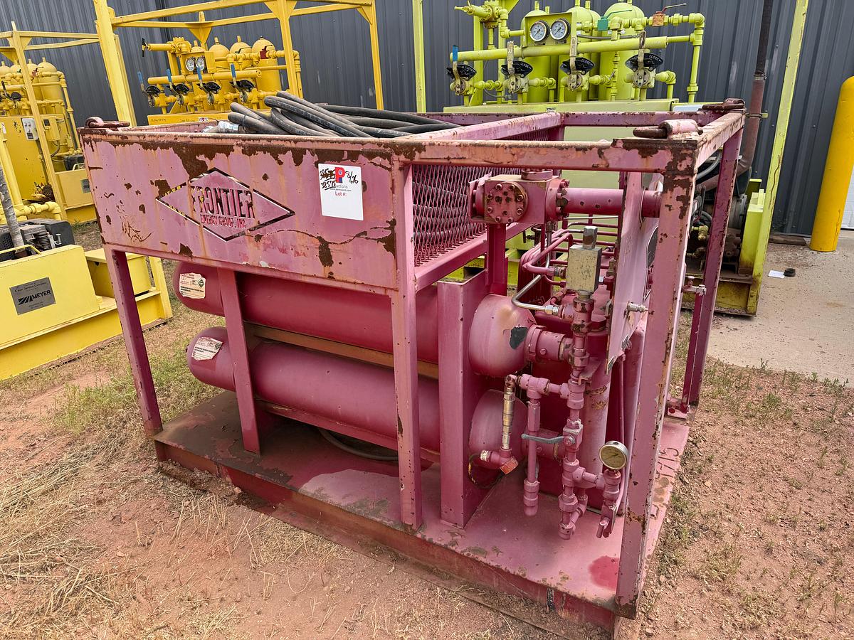 Used MEYER HORIZONTAL 3K WP DIESEL POWERED 3-STATION ACCUMULATOR CLOSING UNIT, SKIDDED