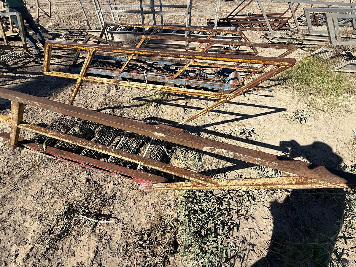 Used (2) 1-10’ & 1-7’ STEEL RIG LADDERS
