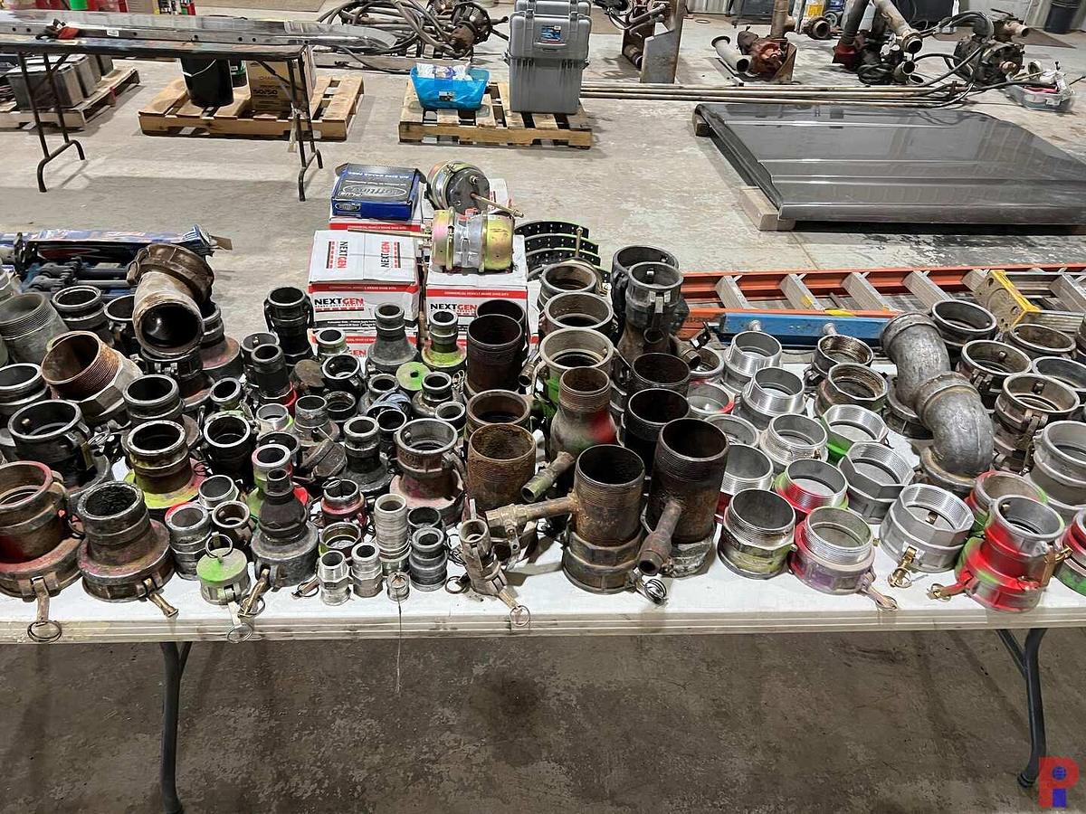 Used QUANTITY OF 2" TO 4" REDUCERS, CAPS, DOUBLE END COUPLINGS, & NIPPLES