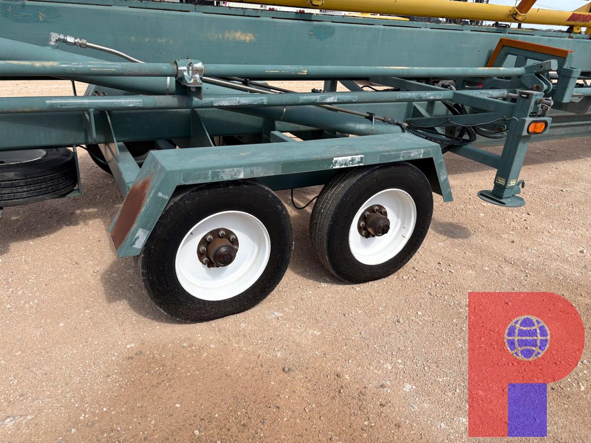 Used VEKTOR 40’ X 8’ T/A GOOSENECK HYDRAULIC PIPE HANDLER TRAILER