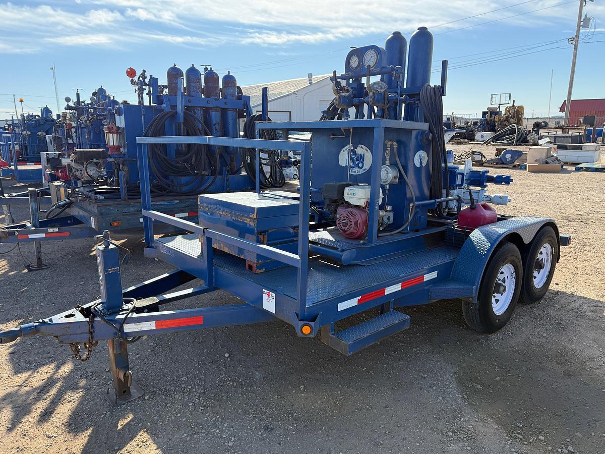 Used 7-1/16 5M 2-7/8 DBL HYD BOP 2-STATION MTD ON 2008 BT T/A BP ACCUMULATOR CLOSING UNIT TRAILER