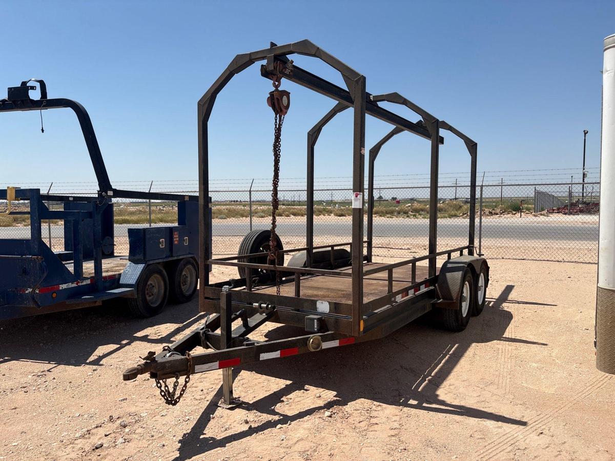 Used 14’ x 6’ t/a bumper pull monorail trailer