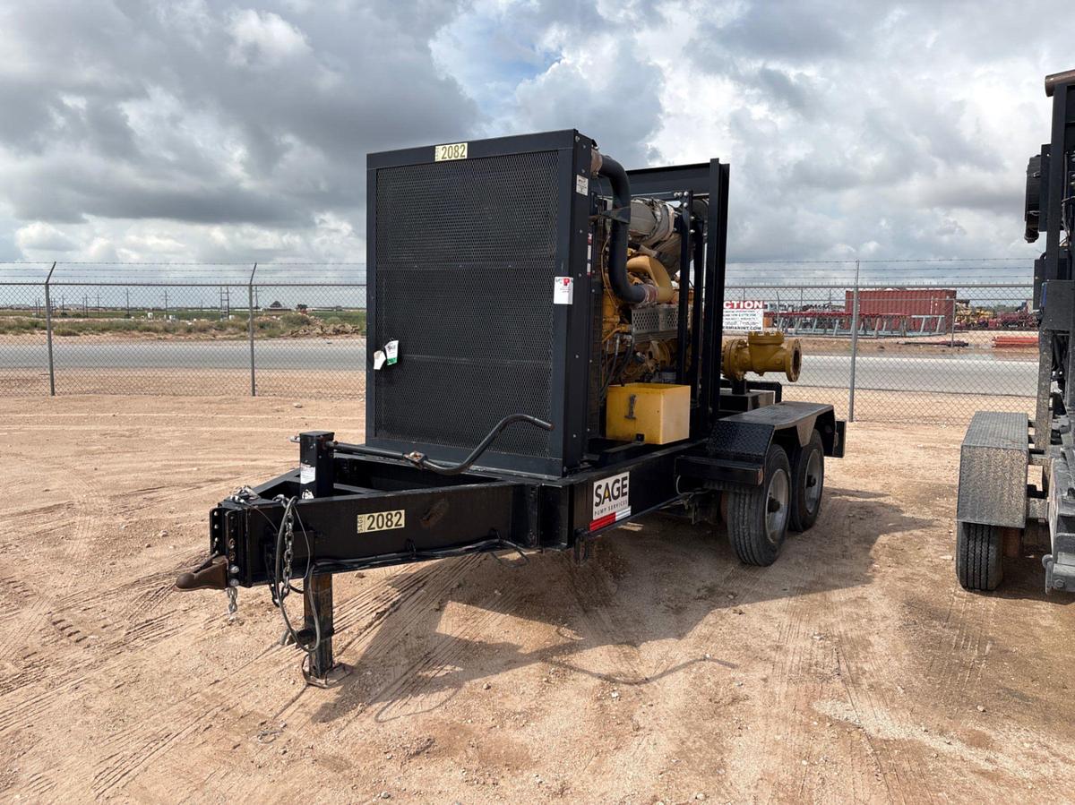 Used Cornell D6875-2 6x8 water transfer pump mtd on t/a bumper pull trailer