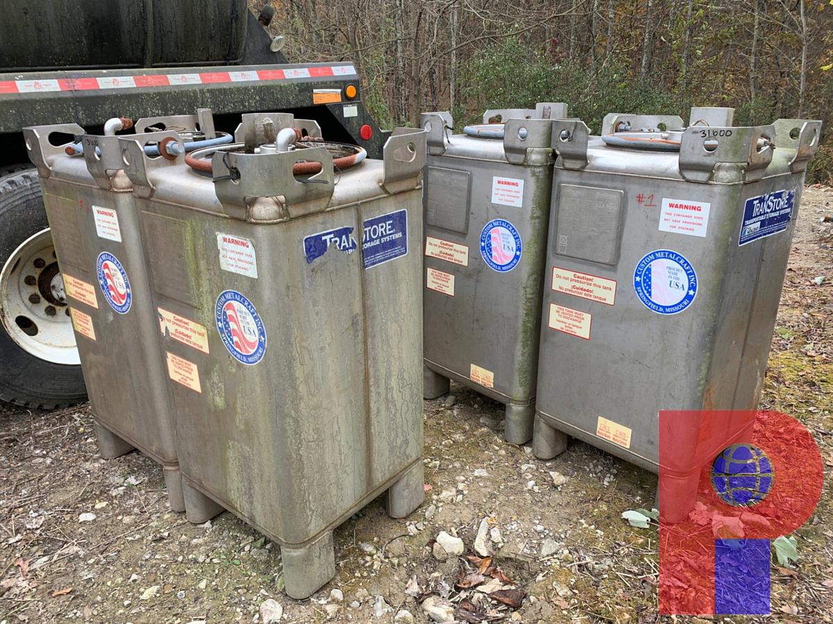 Used (13) METALCRAFT 100 GALLON STAINLESS STEEL CONTAINERS