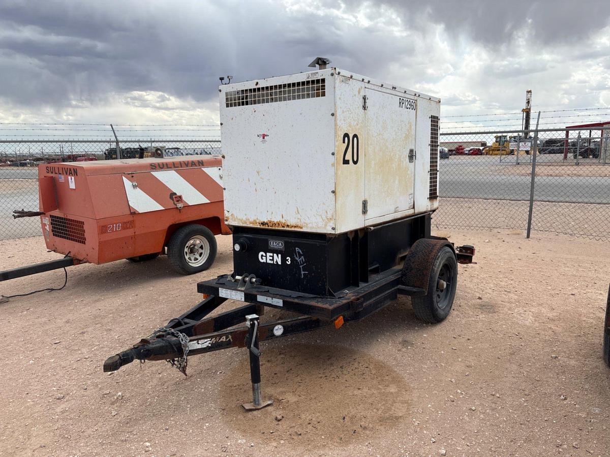 Used Warren power systems NPS-P-20 20KW S/A bumper pull generator