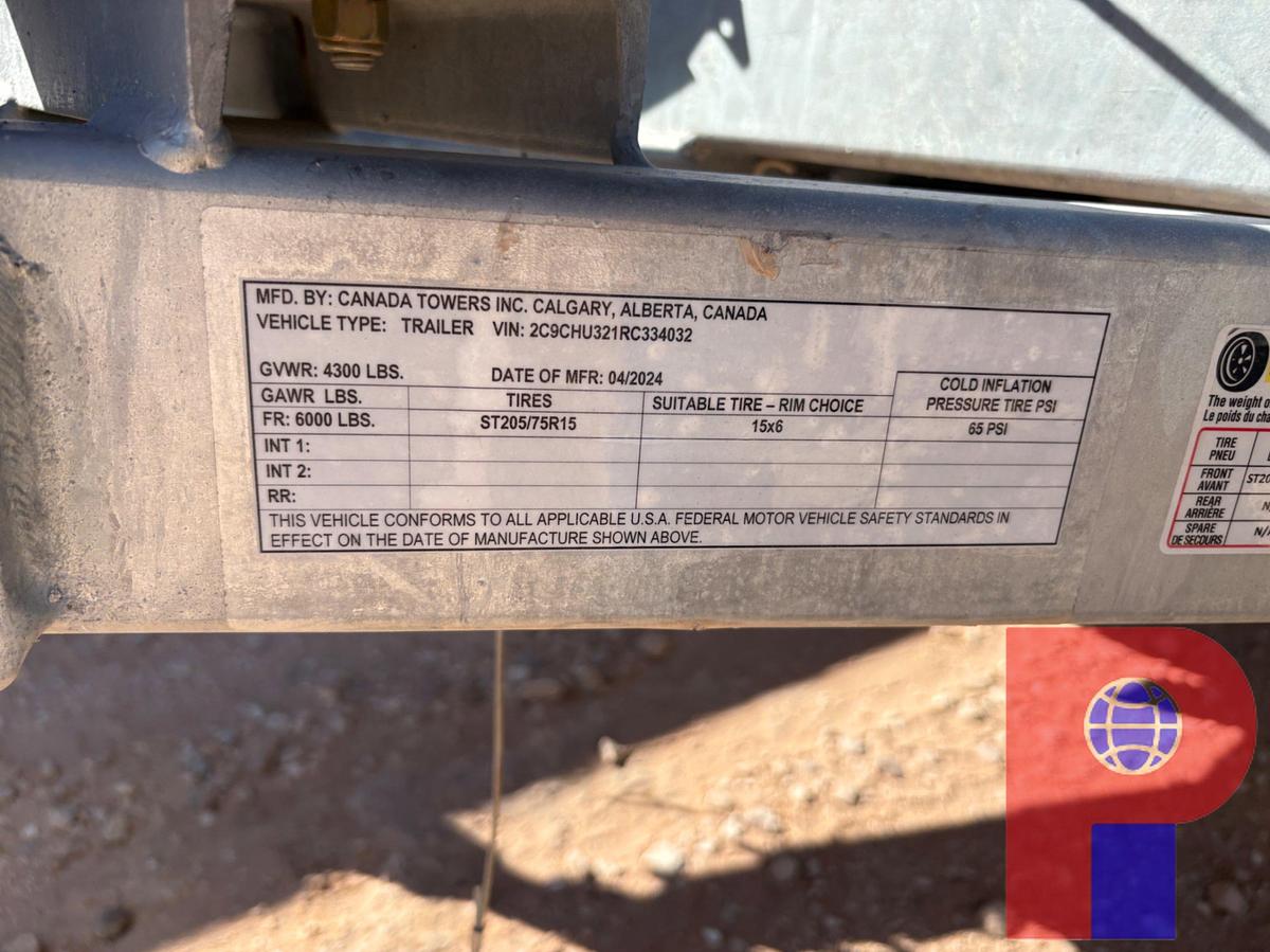 Used 2024 CANADA TOWERS INC  CTI-HC35 BUMPER PULL MOBILE COMMUNICATIONS TOWER