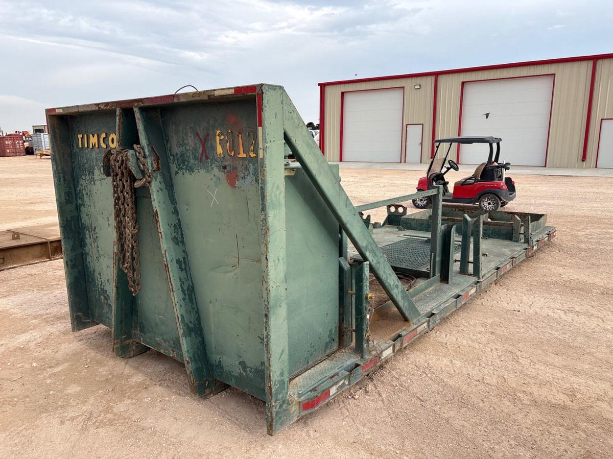 Used 22’ x 102” ROLLL-OFF CASING HPU FLATBED SKID