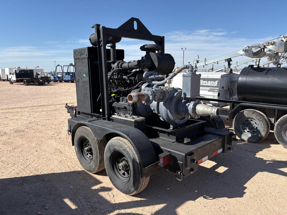Used Pioneer prime series 6X4X17 cent pump mtd on t/a bumper pull trailer