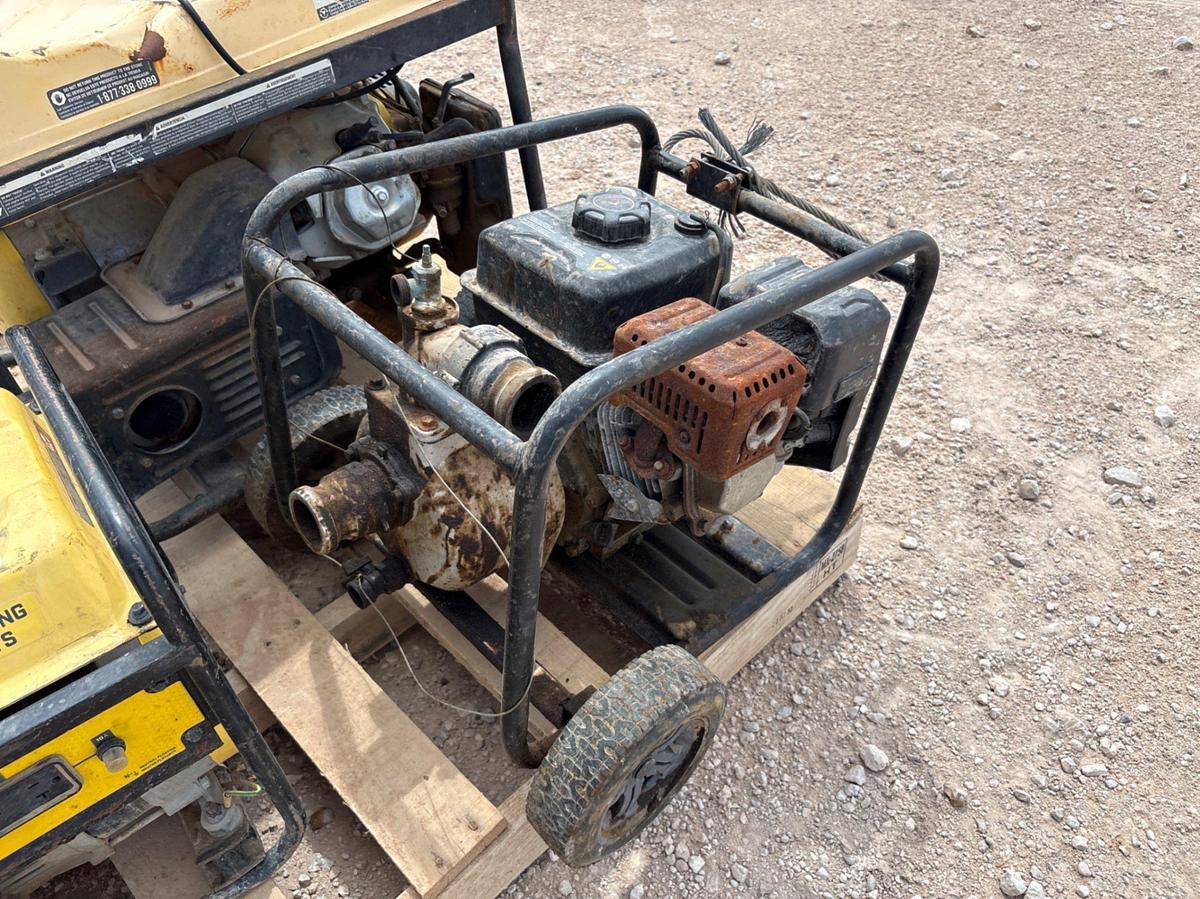 Used (2) champion portable generators & (2) trash pump