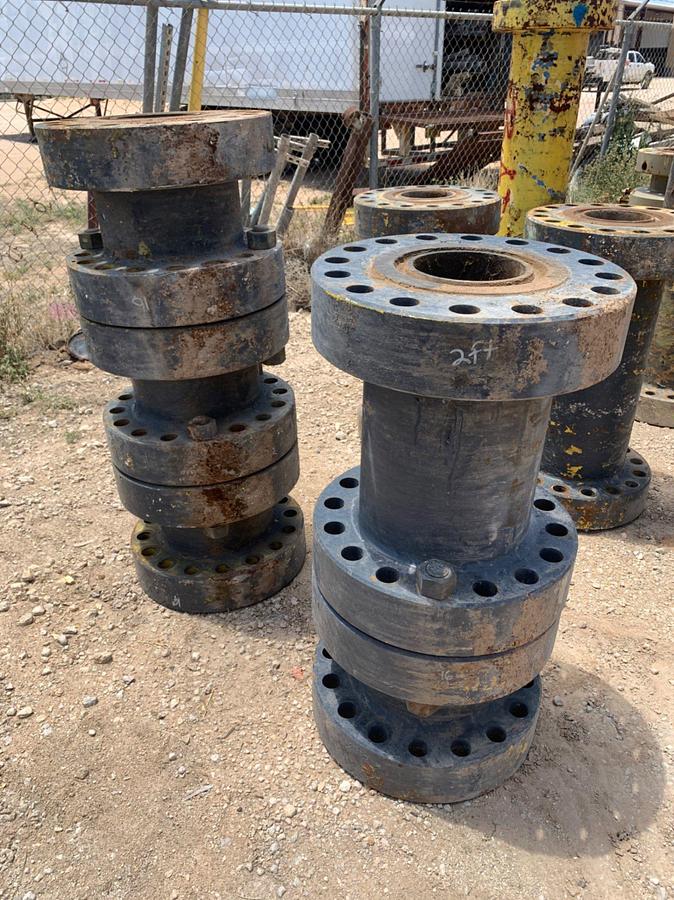Used (9x) Assorted 7-1/16 10k Spacer Spools 1’- 3’