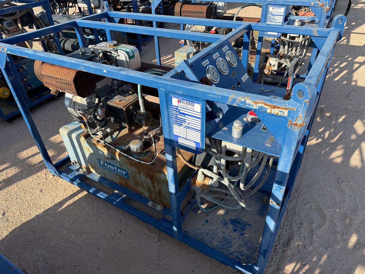 Used 3K WP 2-BOTTLE ACCUMULATOR NITROGEN BACKUP / TEST SKID P/B KUBOTA ACTV DIESEL ENGINE