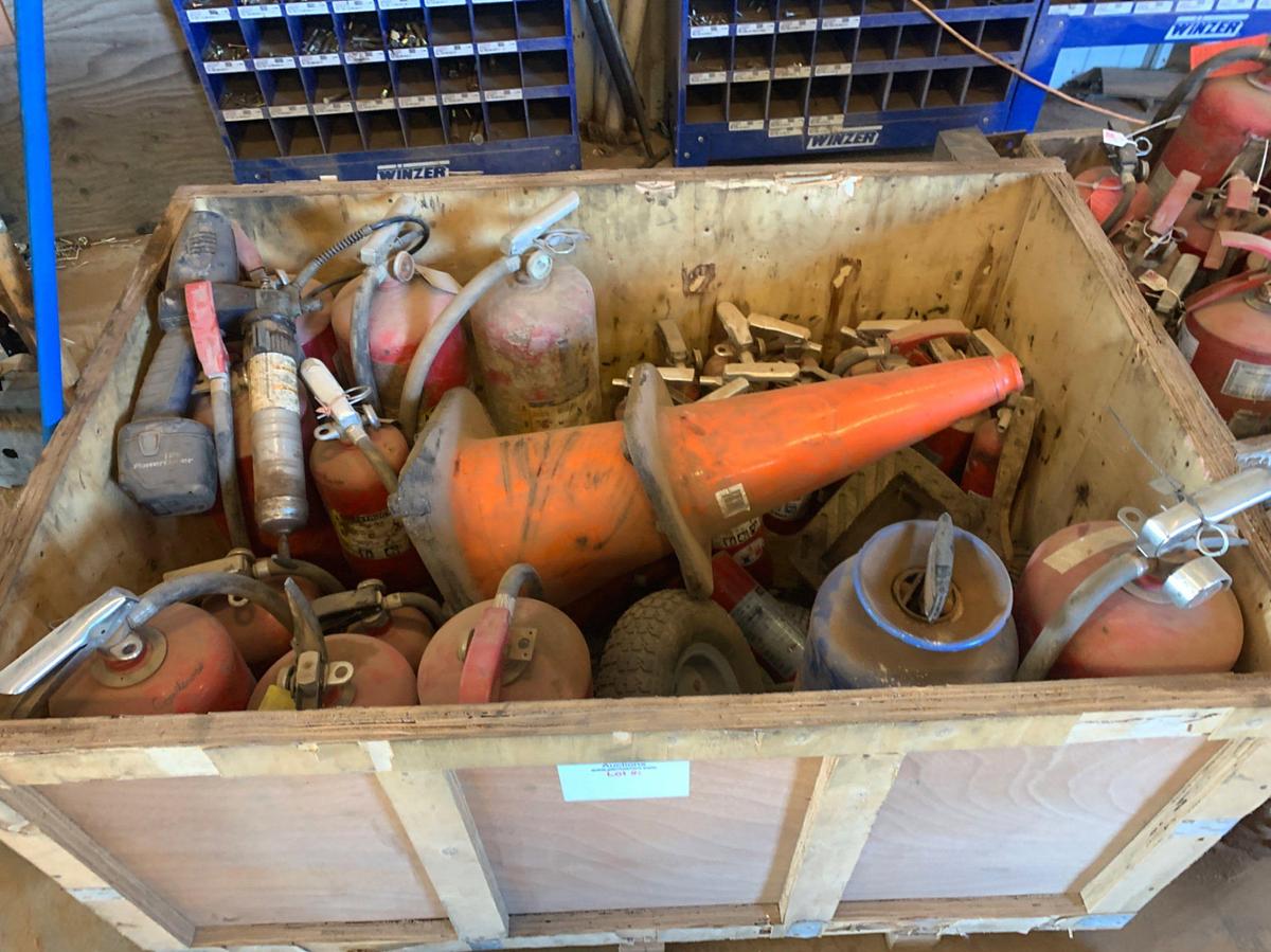 Used 2 Totes of Fire Extinguishers