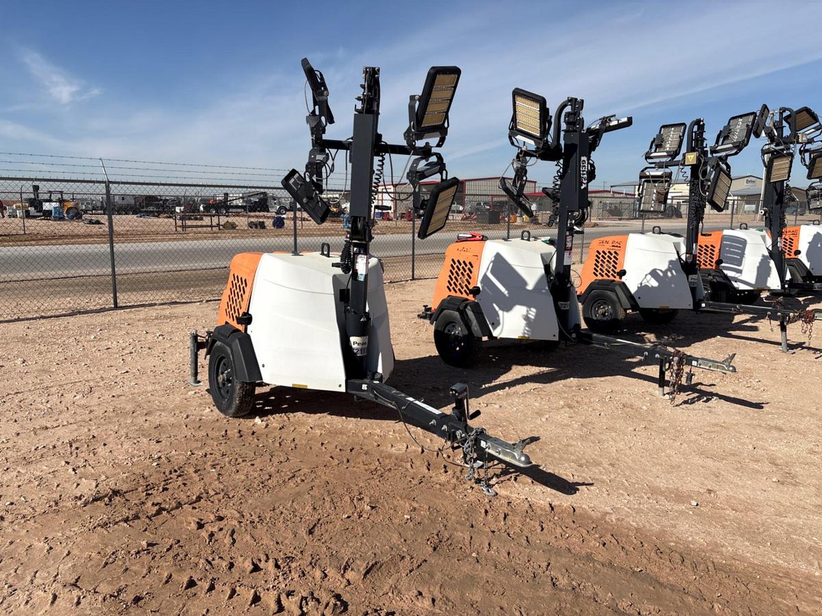 Used 2018 GENERAC  MLT6SMD 6KW S/A BUMPER PULL LED LIGHT TOWER