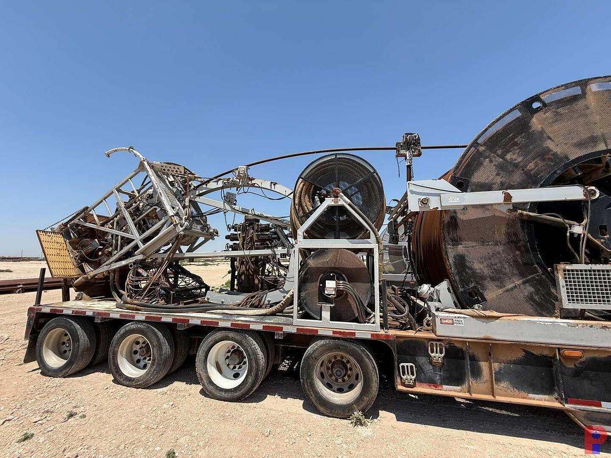 Used 2012 TOTAL EQUIPMENT AND SERVICE HYDRA RIG 580 15K 2” 4-AXLE COIL TUBING TRAILER