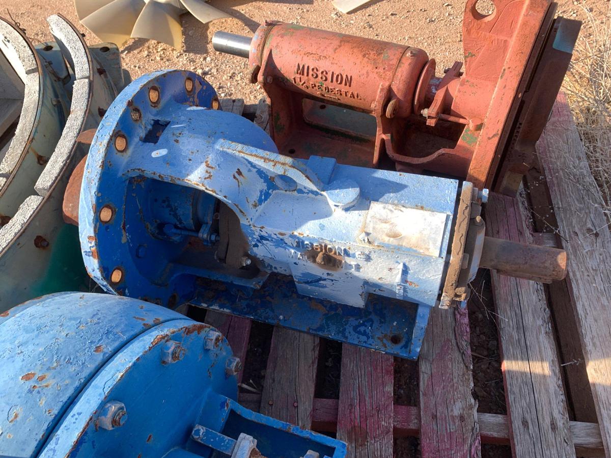 Used (2) 1 7/8 Mission Pump, (1) 5” x 6” Centrifugal Pump